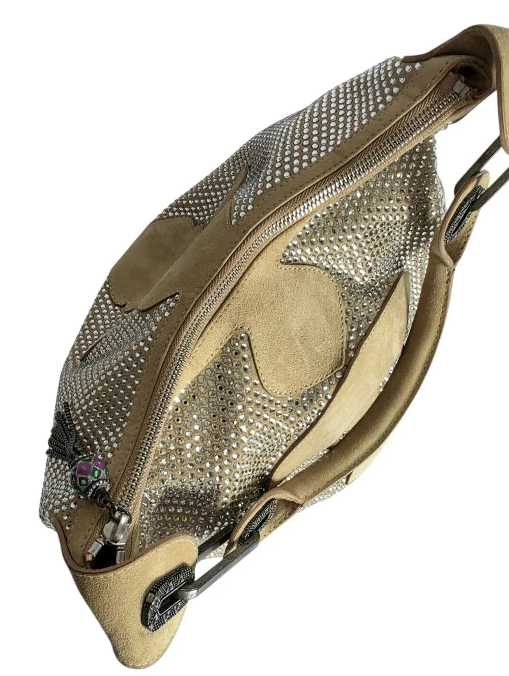 Jimmy Choo Grant Hobo With Swarovski Crystals